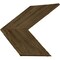 Ekena Millwork 15 3/4"W x 16"H x 3/4"D Vintage Farmhouse 5 1/2" Chevron, Barnwood Decor Collection, Reclaimed Grey DECR15X16X075CHVGY - alternate 5
